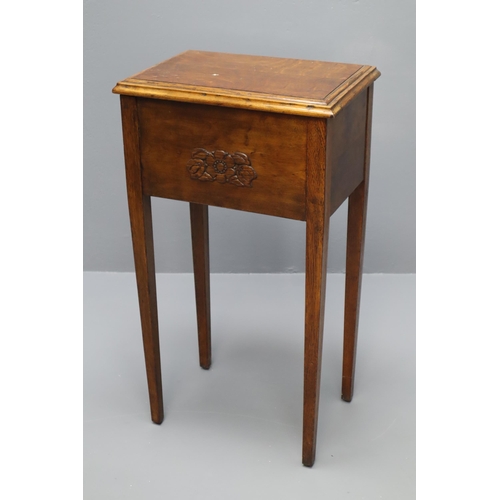 663 - Antique Oak Sewing Cabinet