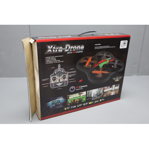 759 - Xtra Drone Complete with HD Camera in Original Box (Untested)