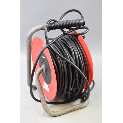 764 - Masterplug 25mtr 13amp Extension Reel with RCD Adaptor