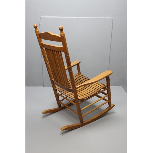 695 - American Slatted Dixie Rocking Chair