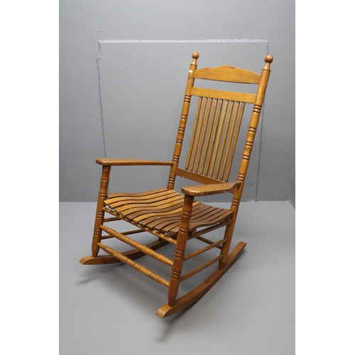 695 - American Slatted Dixie Rocking Chair