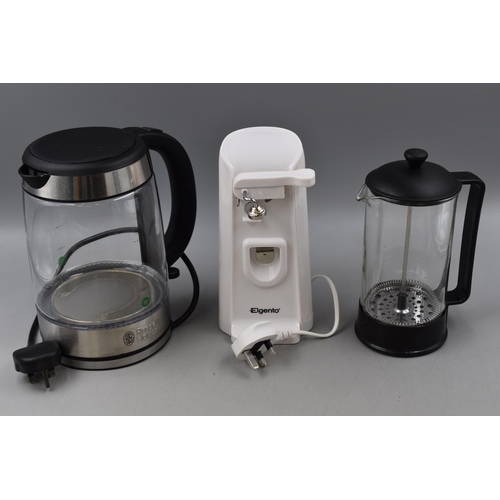 816 - Mixed Selection of Kitchen Gadgets Including Breville Kettle, Elgento Electric Can Opener (Both Powe... 