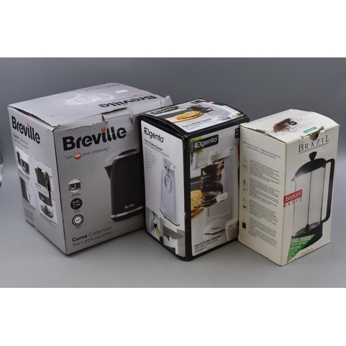 816 - Mixed Selection of Kitchen Gadgets Including Breville Kettle, Elgento Electric Can Opener (Both Powe... 