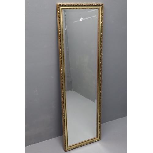 723 - Two Mirrors, One Long Gilt Frame Bevelled Measuring 14.5 Inches Wide, So Not Wide Enough For The Auc... 