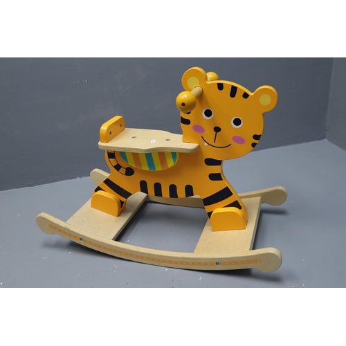 726 - Wooden Rocking Tiger