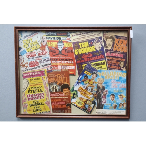 831 - Four Pantomime Framed Posters including Sleeping Beauty, Red Riding Hood and More