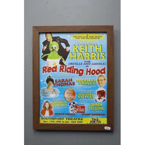 831 - Four Pantomime Framed Posters including Sleeping Beauty, Red Riding Hood and More