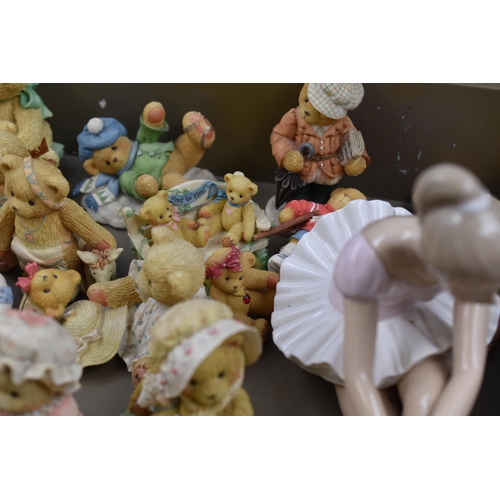 835 - Selection of Cherished Teddies, includes Membear Ship Badge, Wylie, Spencer, Courtney, Amanda, Littl... 