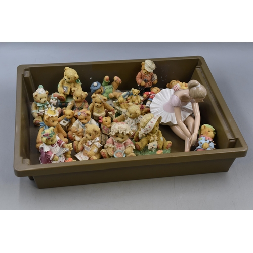 835 - Selection of Cherished Teddies, includes Membear Ship Badge, Wylie, Spencer, Courtney, Amanda, Littl... 