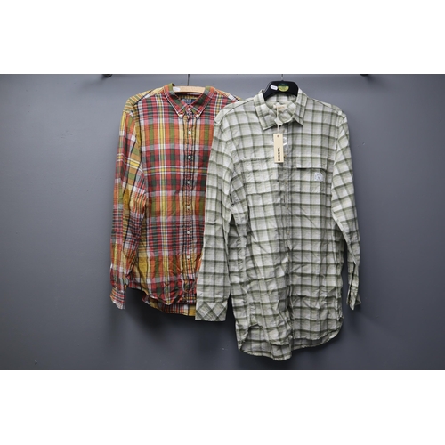 732 - Two Gents Designer Shirts. Includes Diesel (With Tags), And Ralph Lauren Polo. Sizes XXL and XL.