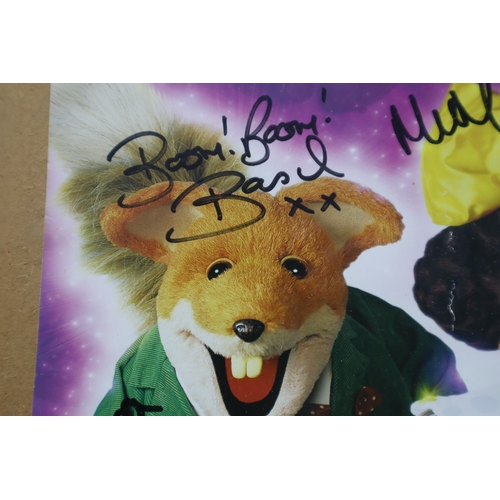 734 - Signed Theatre Poster for Dick Whittington including Basil Brush, Christopher Biggins and More (19