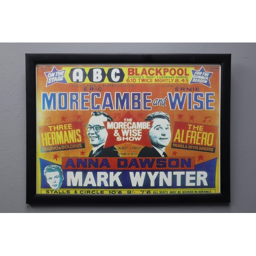 840 - Four Printed Posters including Babes in Arms, Stock Car Racing, Morecambe & Wise and Snow White ... 