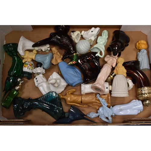 852 - A Large Selection of Vintage Avon Scent Bottles. Include Clown, Pheasant, Dog, Horn and More. Some W... 