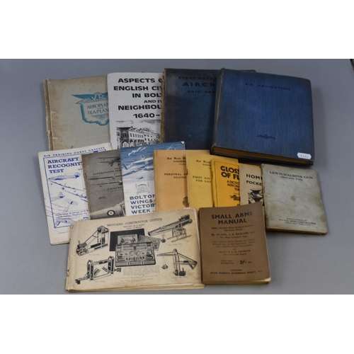 555 - mixed selection of Ephemera including The Home Guard pocket manual, Small Arms manual, Lewis Machine... 