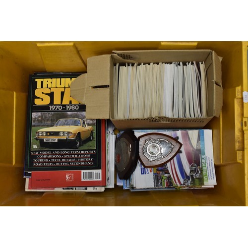 458 - Large Selection of Triumph Stag Memorabilia including Owners club Magazines, Haynes Manuals and Trop... 