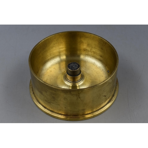 A Marked 1958 Large Naval Brass Artillery Shell Casing, Approx 6.5 ...