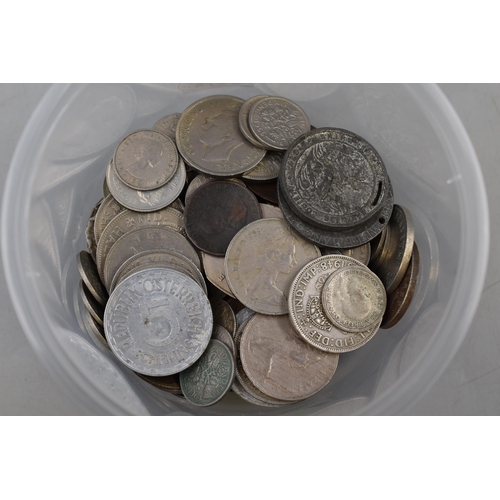 205 - Two Tubs of mixed coinage including Silver (1.2kg)