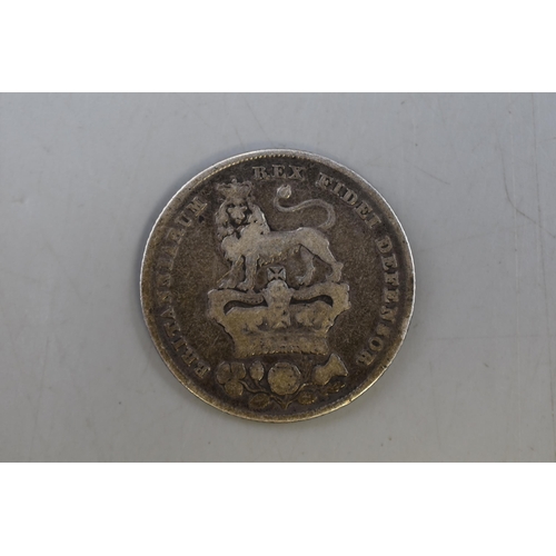 211 - George IIII 1826 Silver Shilling