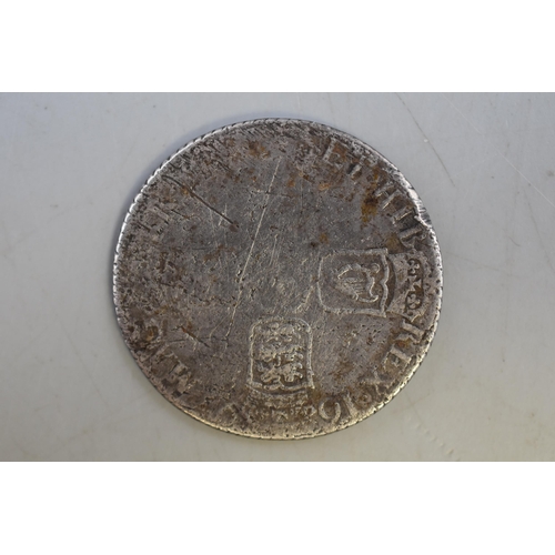 213 - William III 1697 Silver Shilling