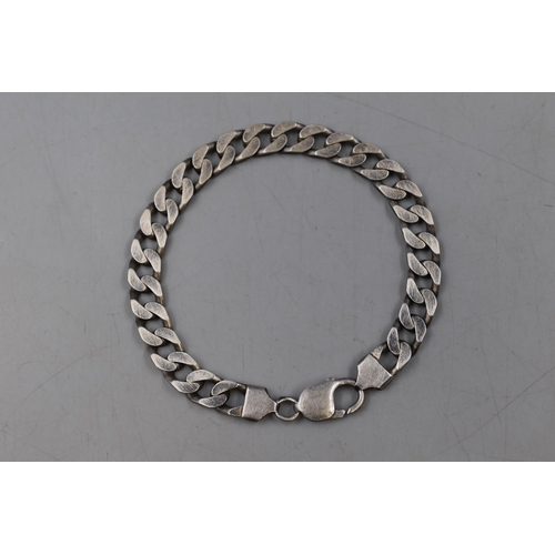 49 - Silver 925 Curb Link Bracelet Complete with Presentation Case (31.5 grams)