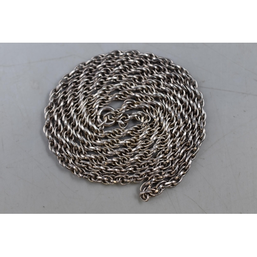 60 - Silver 925 Rope Chain Necklace (22