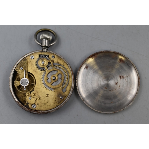 98 - Vintage Fides French Pocket Watch (Spares or Repairs)