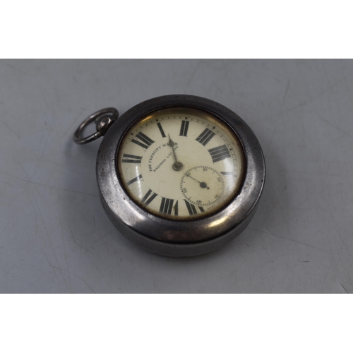 99 - A Sterling Silver Cased 'The Veracity Watch' Pocket Watch, In Protection Case. AF.