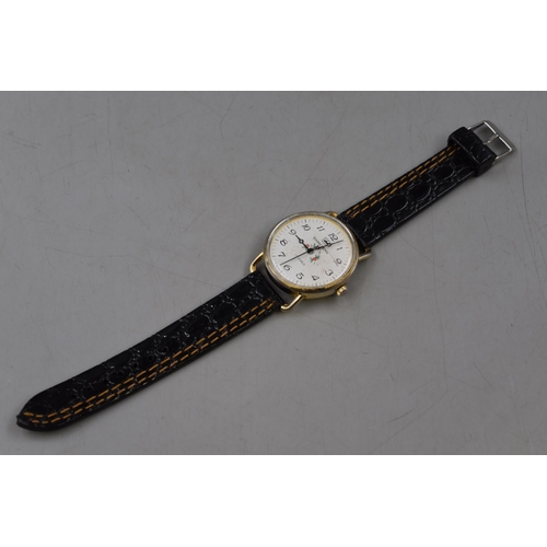 109 - Shancheng 17 Jewels Mechanical Watch Complete with Leather Strap (Working)