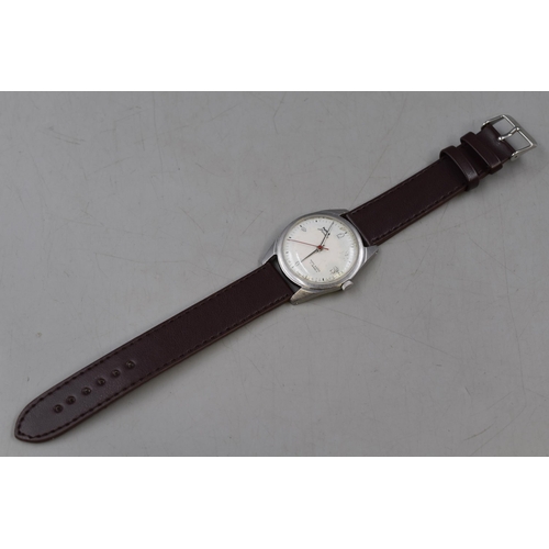 119 - hmt 17 Jewel Automatic Gents Watch with Leather Strap (Working)