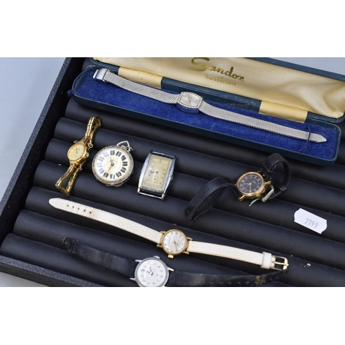 146 - A Selection of Ten Ladies Watches, For Spares and Repairs.