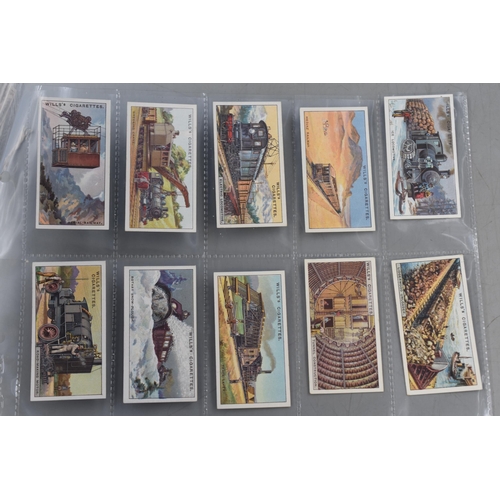 158 - Three Sets of 50 Will 1920/30s Cigarette Cards including Do You Know, Railway Engines, and Engineeri... 