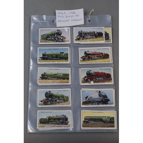 158 - Three Sets of 50 Will 1920/30s Cigarette Cards including Do You Know, Railway Engines, and Engineeri... 