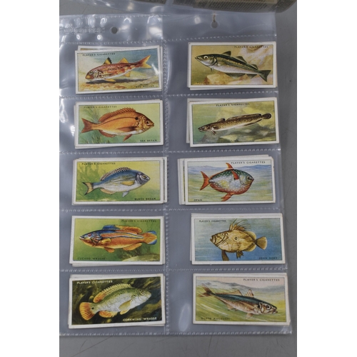 159 - Three sets of 50 John Player & Sons 1930s Cigarette Cards including Cricketers, Modern Naval Cra... 