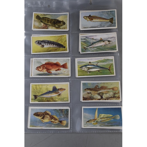 159 - Three sets of 50 John Player & Sons 1930s Cigarette Cards including Cricketers, Modern Naval Cra... 