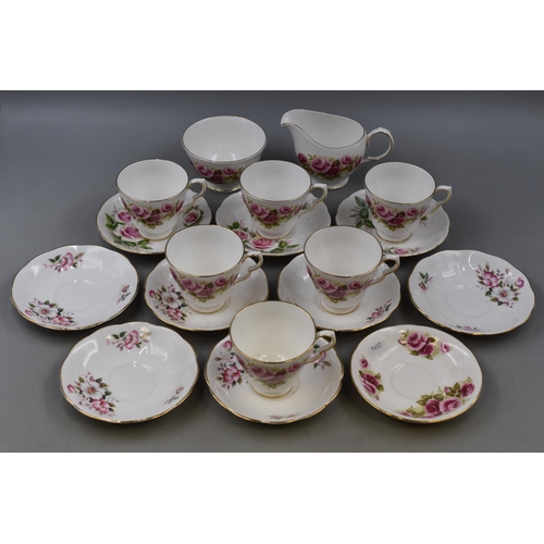 359 - Queen Anne 18 piece Fine Bone China Tea set including Milk Jug and Sugar bowl