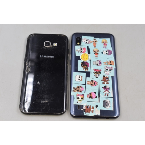 387 - A Selection of Electricals To Include Two Smartphones For Spares and Repairs (Samsung Galaxy A5 and ... 