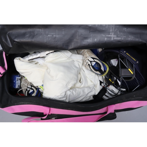 593 - Mixed Lot of Female Cricket Gear in Bag