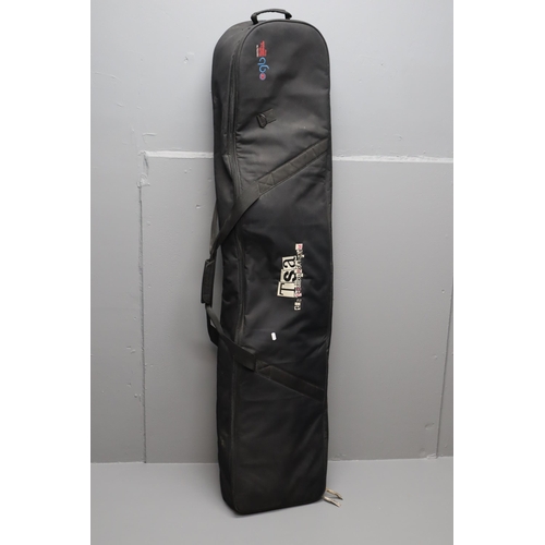 603 - Lark 152 Snowboard Complete with Pair of Boots Approx Size 10 In Travelling Case