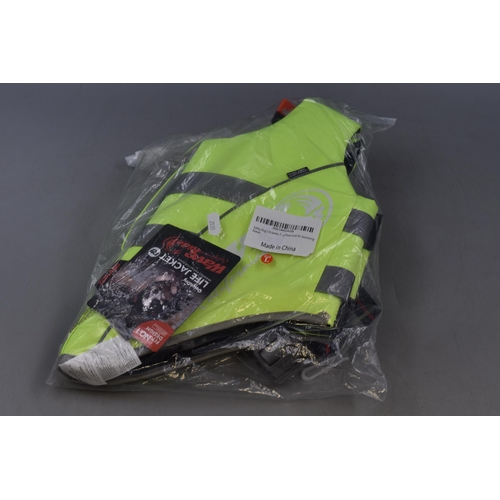 647 - A California Wave Rider Hi Vis Dog Life Jacket.