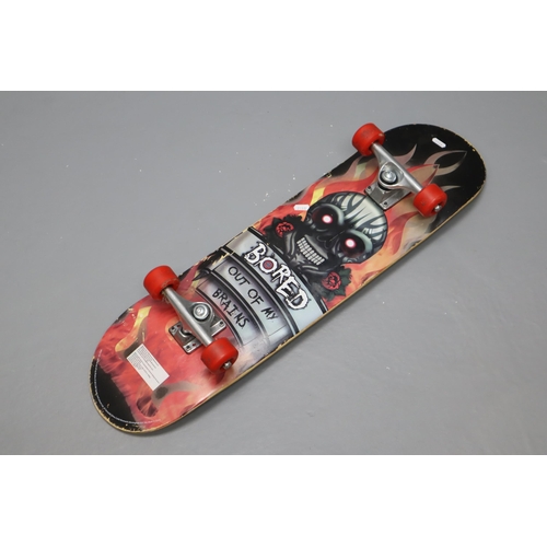 652A - Bored Out of My Brains Skateboard Decorative Underside and Top