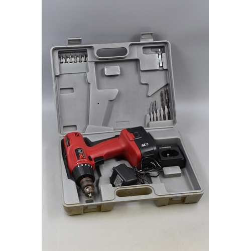 618 - Two Cased Drills to include a working Black and Decker 240v Hammer Drill and a Untested Power Devil ... 