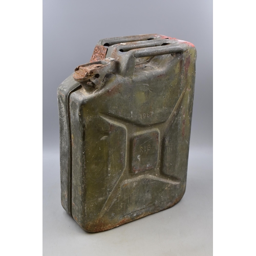 623 - Vintage Army Steel Jerry Can Dated 1967.