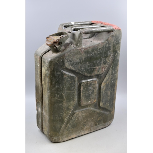 625 - Vintage Army Steel Jerry Can with slight dent Dated 1967