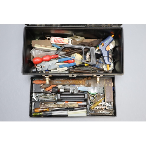 633 - Large Toolbox Complete with Various Tool Contents