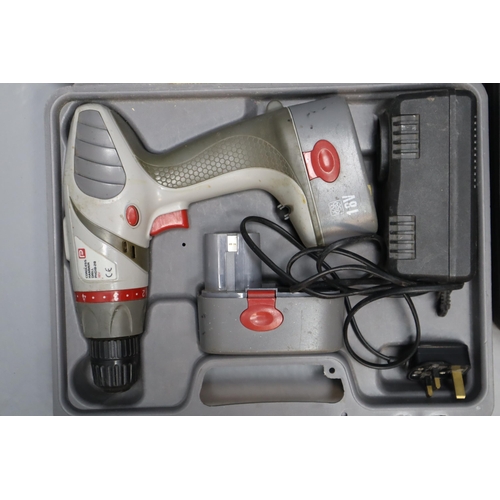 634 - Two Cordless Drills, SupaTool CDK24 (Untested) And Performance Power Cordless Hammer Drill PHD18-2B ... 