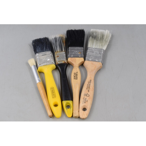 636 - Mixed Selection of Tools Including Set of Chisels, Set of Drill Accessories and Paintbrushes