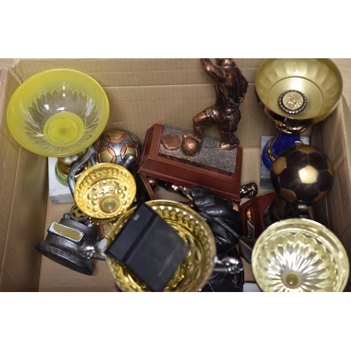 699 - A Selection of Eleven Sporting Trophies, AF. Includes Football and Darts.