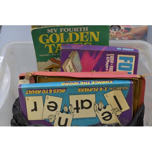 728 - Mixed Lot of Vintage Games to include Floundering, Frustration, Scrabble for Juniors, and others