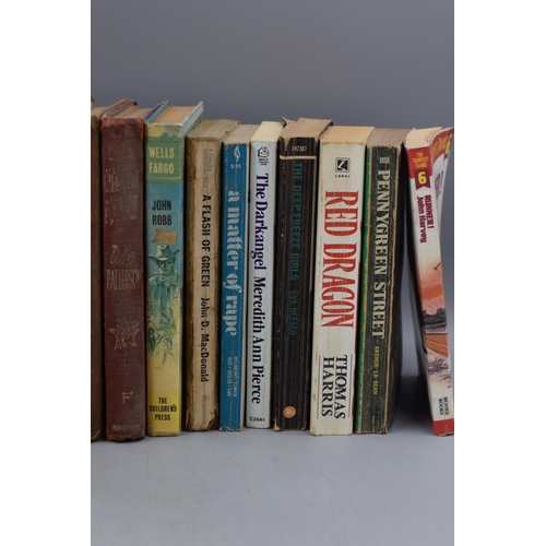 736 - Mixed Lot of Vintage Books to include Orrible Murder, Football, Novels and more