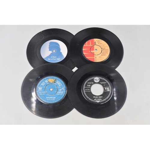 486 - A Selection of Vinyl Singles Without Sleeves. Includes Chuck Berry, Roy Orbison, Boney M, The Eagles... 